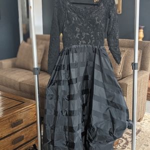 Black tie gown
